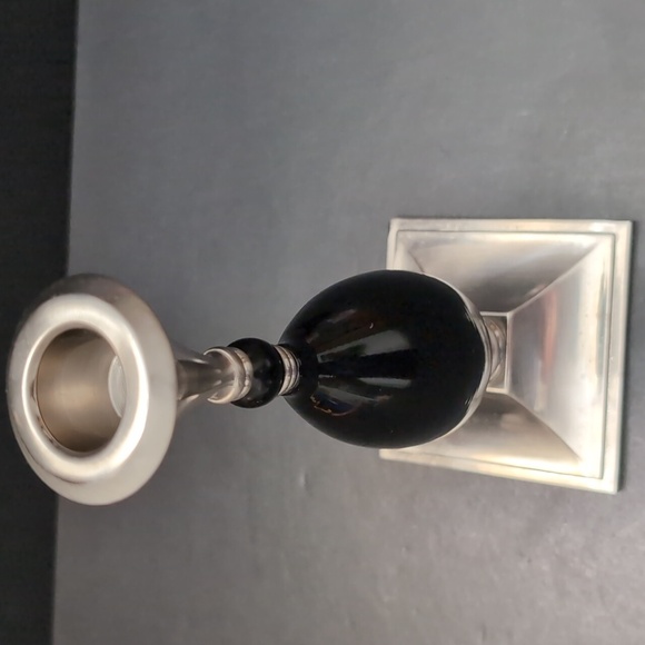 Vintage Partylite Elegant Black and Silver Candle Holder. - Picture 2 of 8